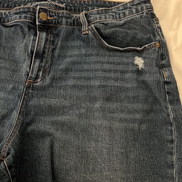 Plus Denim Boyfriend Shorts Women Stretch Size 22W Distressed Universal Threads - Picture 4 of 9